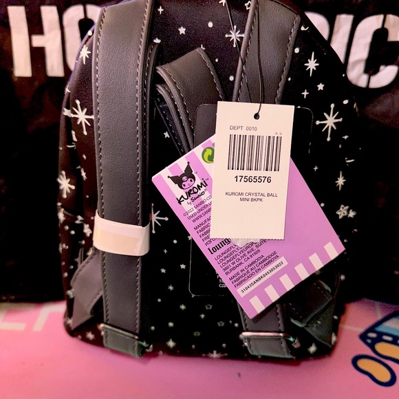 NWT Loungefly Kuromi Crystal Ball Glow-In-The-Dark Mini Backpack - Picture 2 of 5